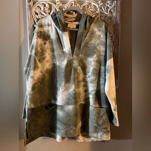 MELLODAY Green and Cream Tie-dye Too